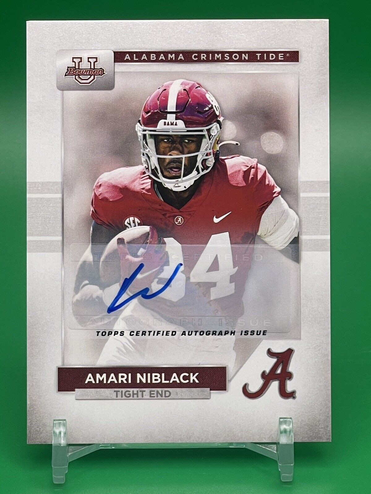 2023 Bowman U Alabama AMARI NIBLACK Auto Longhorns