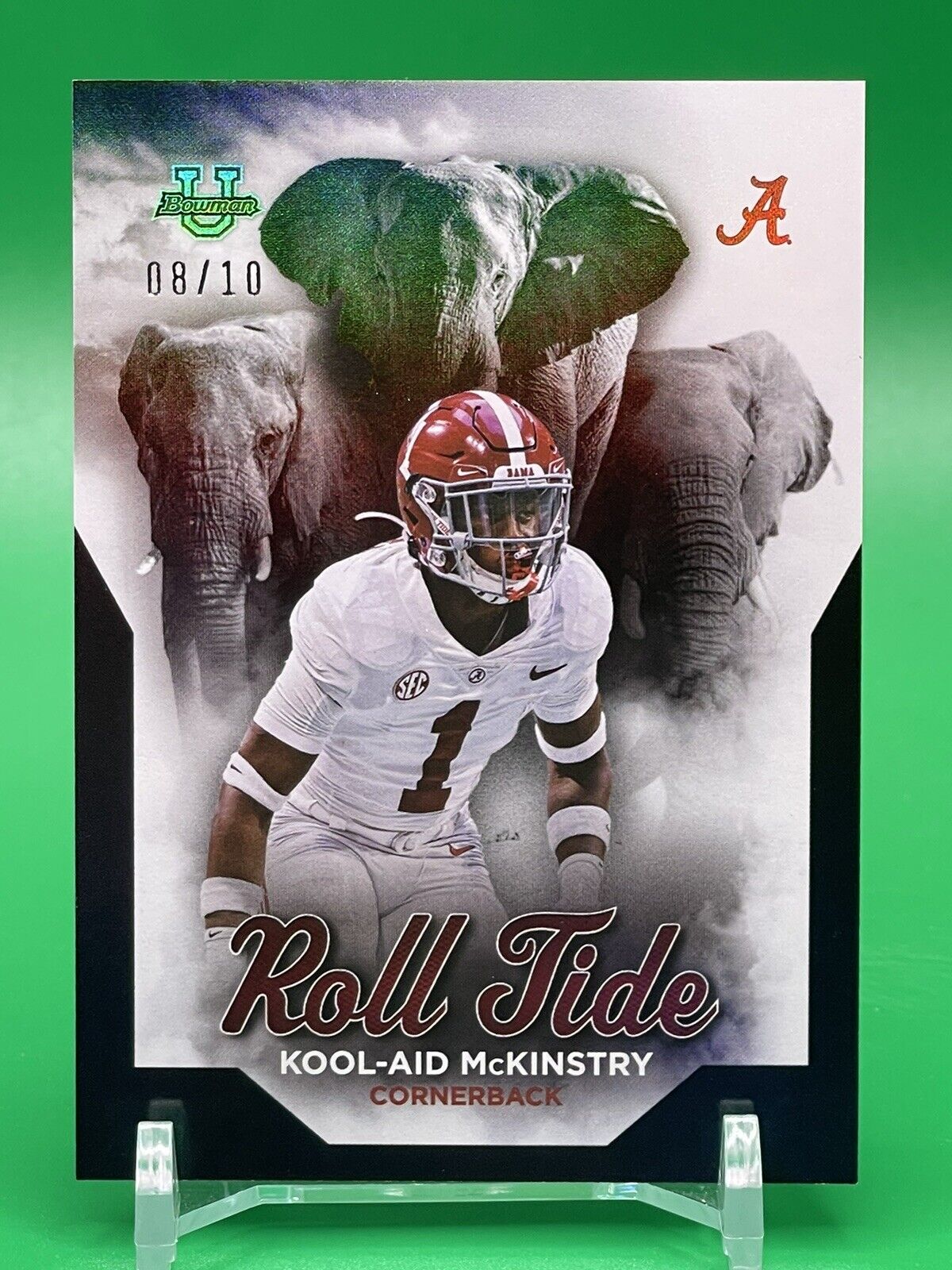 2023 Bowman U Alabama KOOL-AID McKINSTRY ROLL TIDE Black Foil 8/10 SAINTS