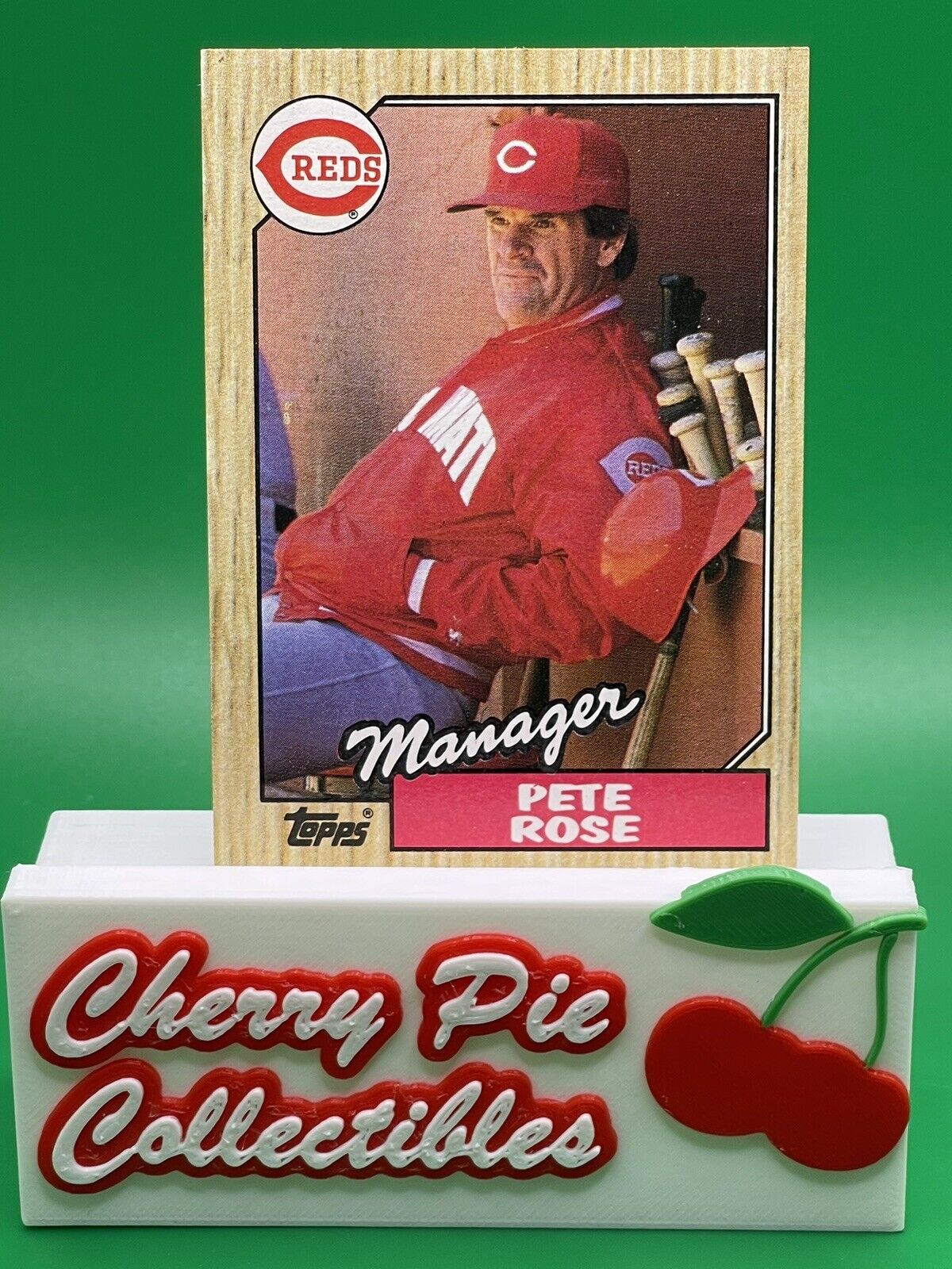 1987 Topps Baseball PETE ROSE Manager Cincinnati REDS Checklist #393