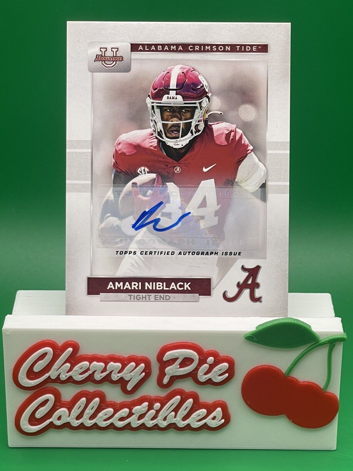 2023 Bowman U Alabama AMARI NIBLACK Auto Longhorns