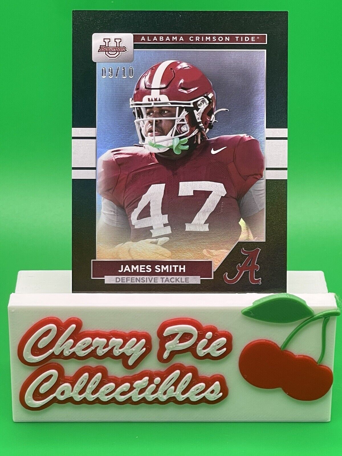 2023 Bowman U Alabama JAMES SMITH Black Foil Parallel 9/10