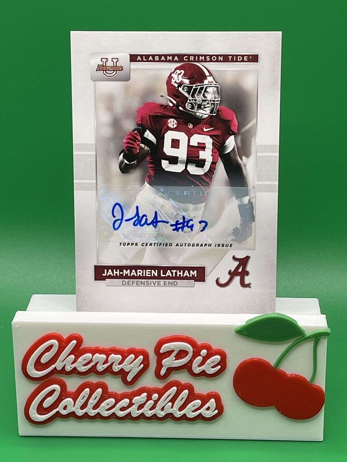 2023 Bowman U Alabama JAH-MARIEN LATHAM AUTO