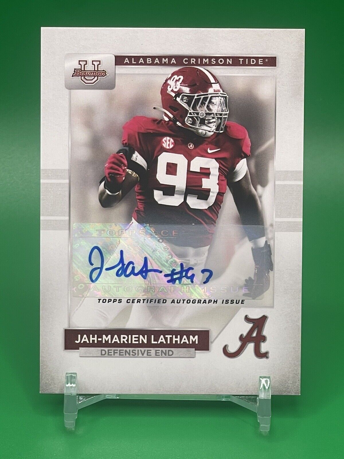 2023 Bowman U Alabama JAH-MARIEN LATHAM AUTO