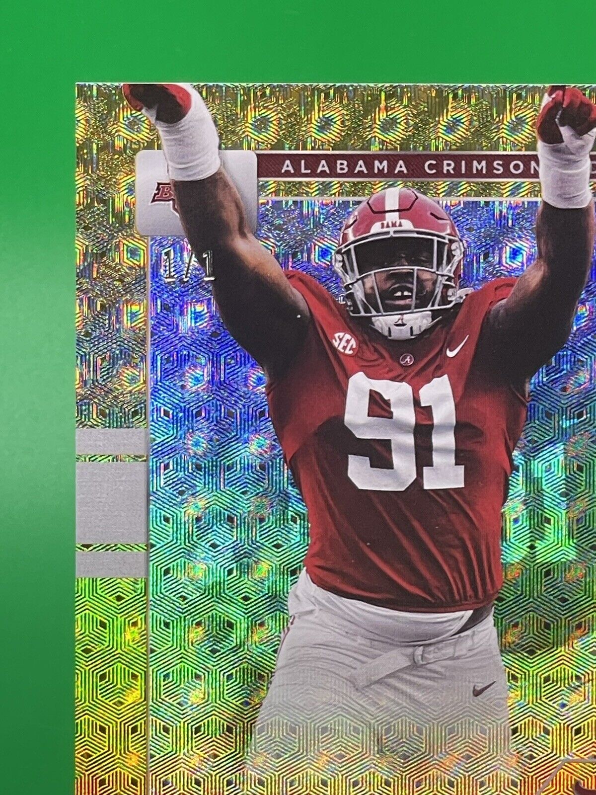 2023 BOWMAN U ALABAMA JAHEIM OATIS FOILFRACTOR 1/1