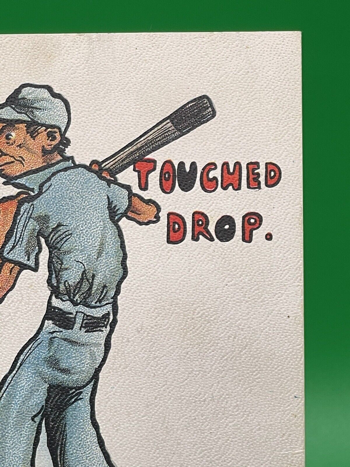 "I've Never Touched a Drop" Baseball Player - Artist Signed Crosby 1911 Postcard