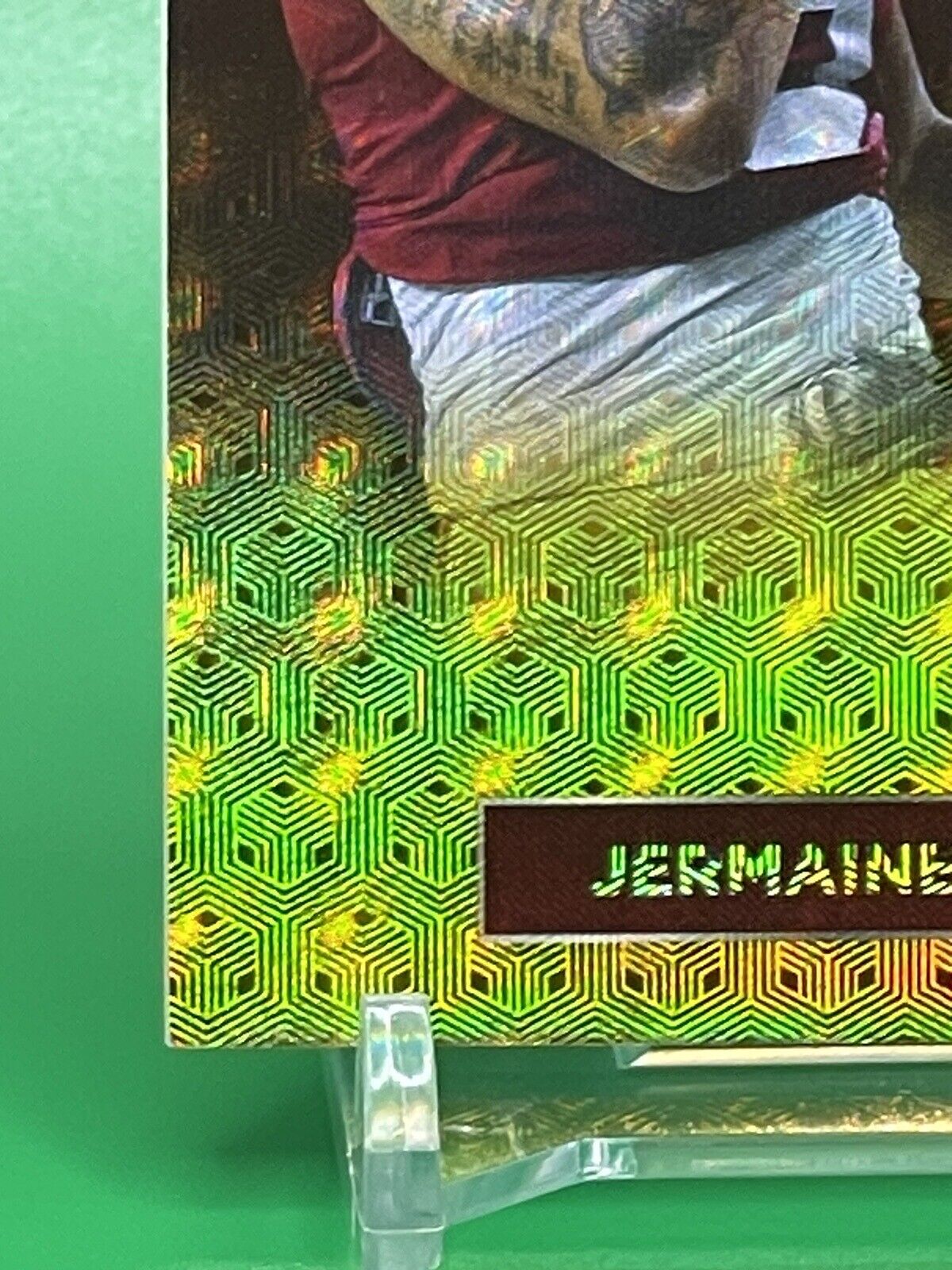 2023 Bowman U Alabama JERMAINE BURTON FOILFRACTOR Relic Nike Swoosh Patch 1/1 !