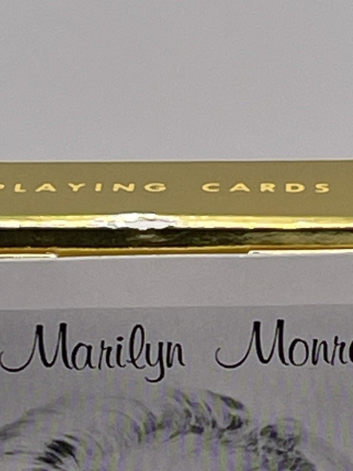 *EMPTY BOX NO CARDS* 1956 NMMM Marilyn Monroe Playing Cards Powolny Fur & Pearls