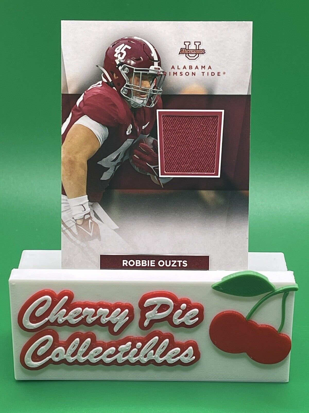 2023 Bowman U Alabama Crimson Tide ROBBIE OUZTS Relic CRIMSON Patch !