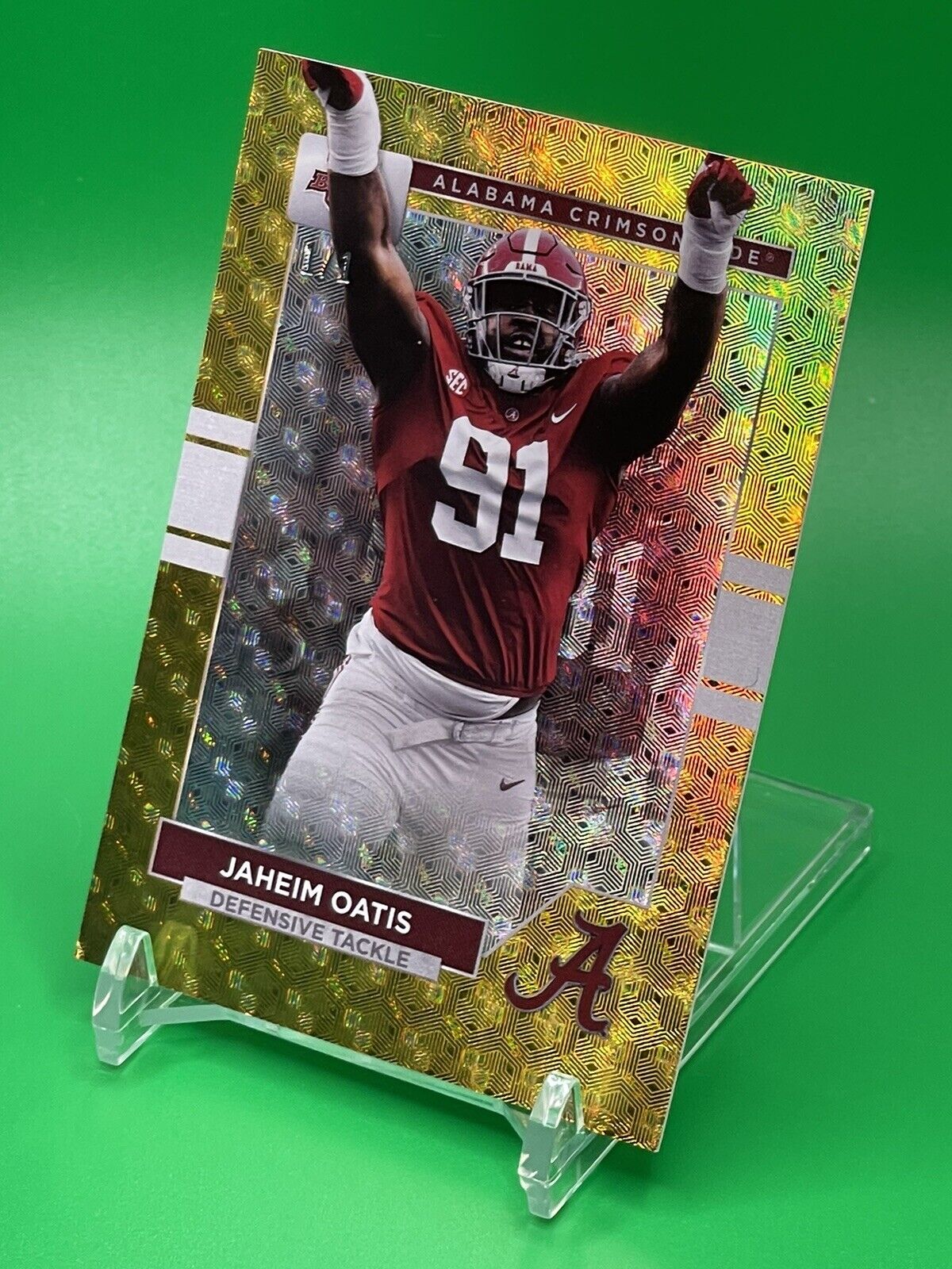 2023 BOWMAN U ALABAMA JAHEIM OATIS FOILFRACTOR 1/1