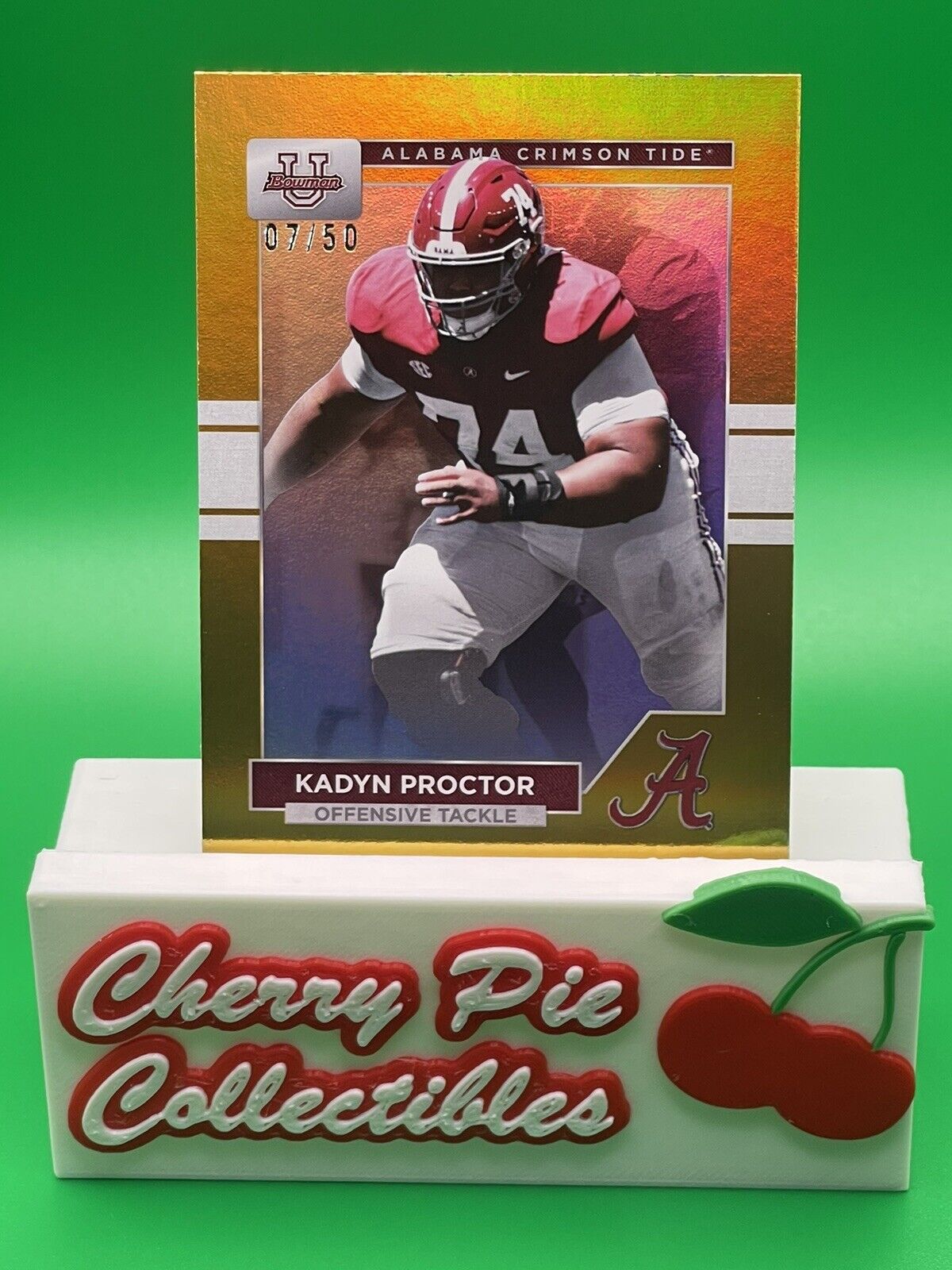 2023 Bowman U Alabama KADYN PROCTOR Gold Foil 07/50