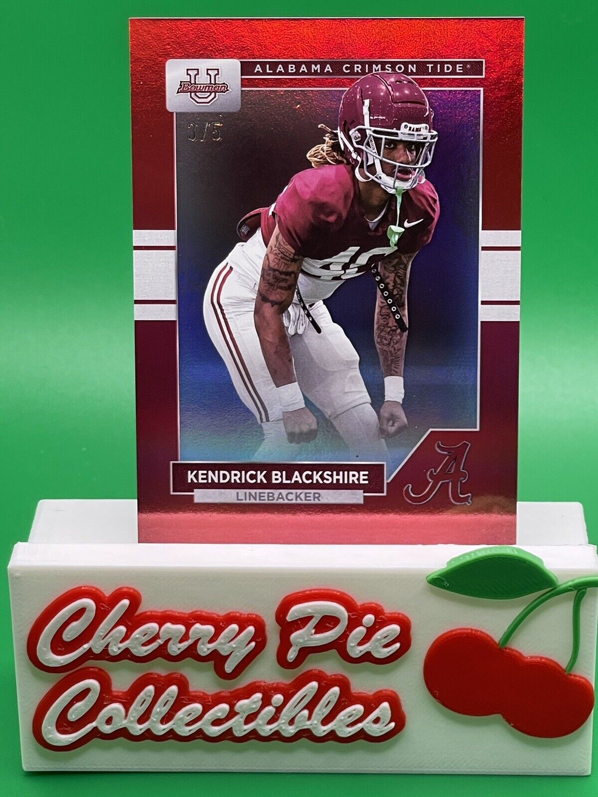 2023 Bowman U Alabama KENDRICK BLACKSHIRE Red Foil 3/5 *READ*