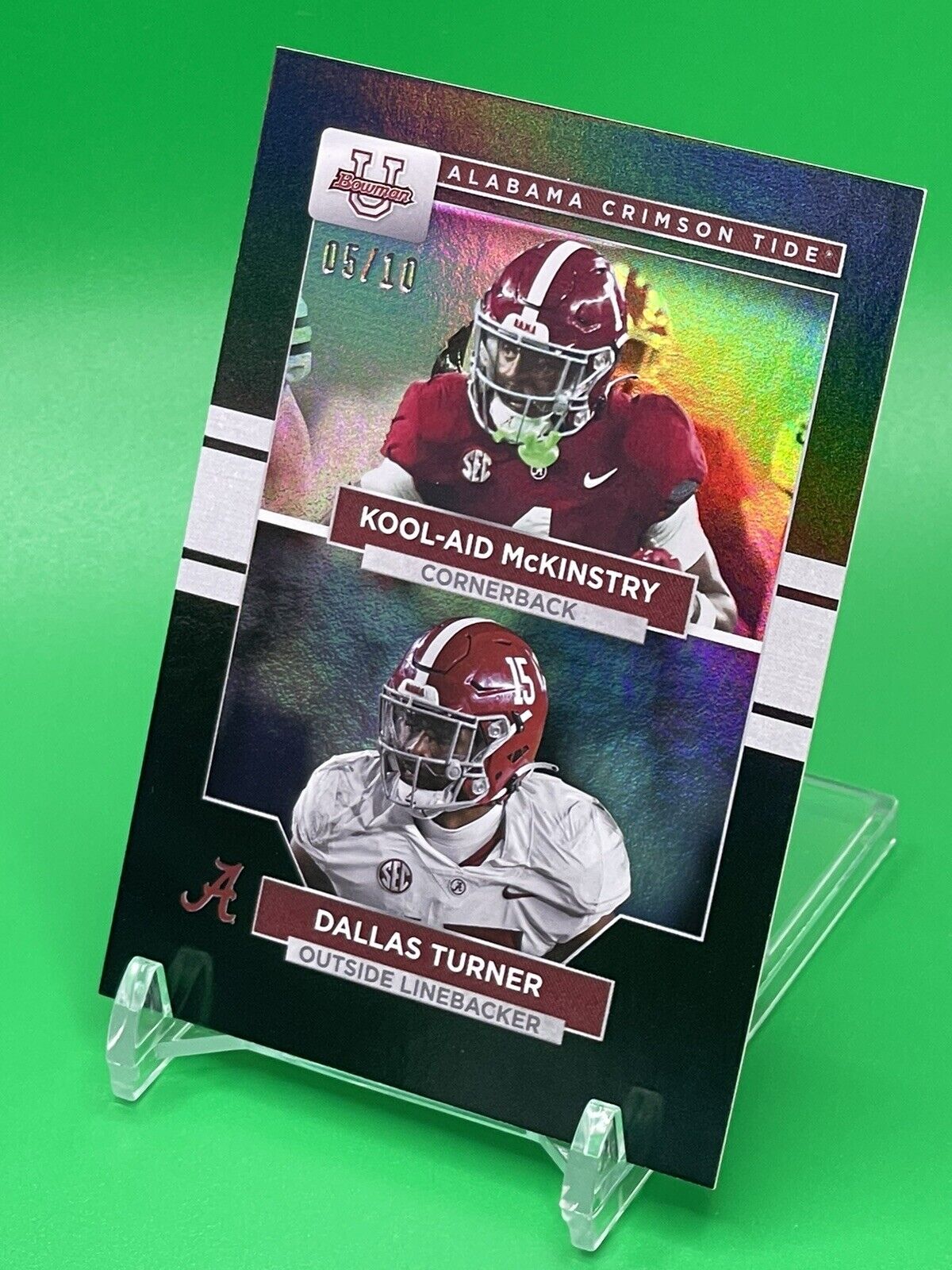 2023 Bowman U Alabama KOOL-AID McKINSTRY & DALLAS TURNER Black Foil 05/10