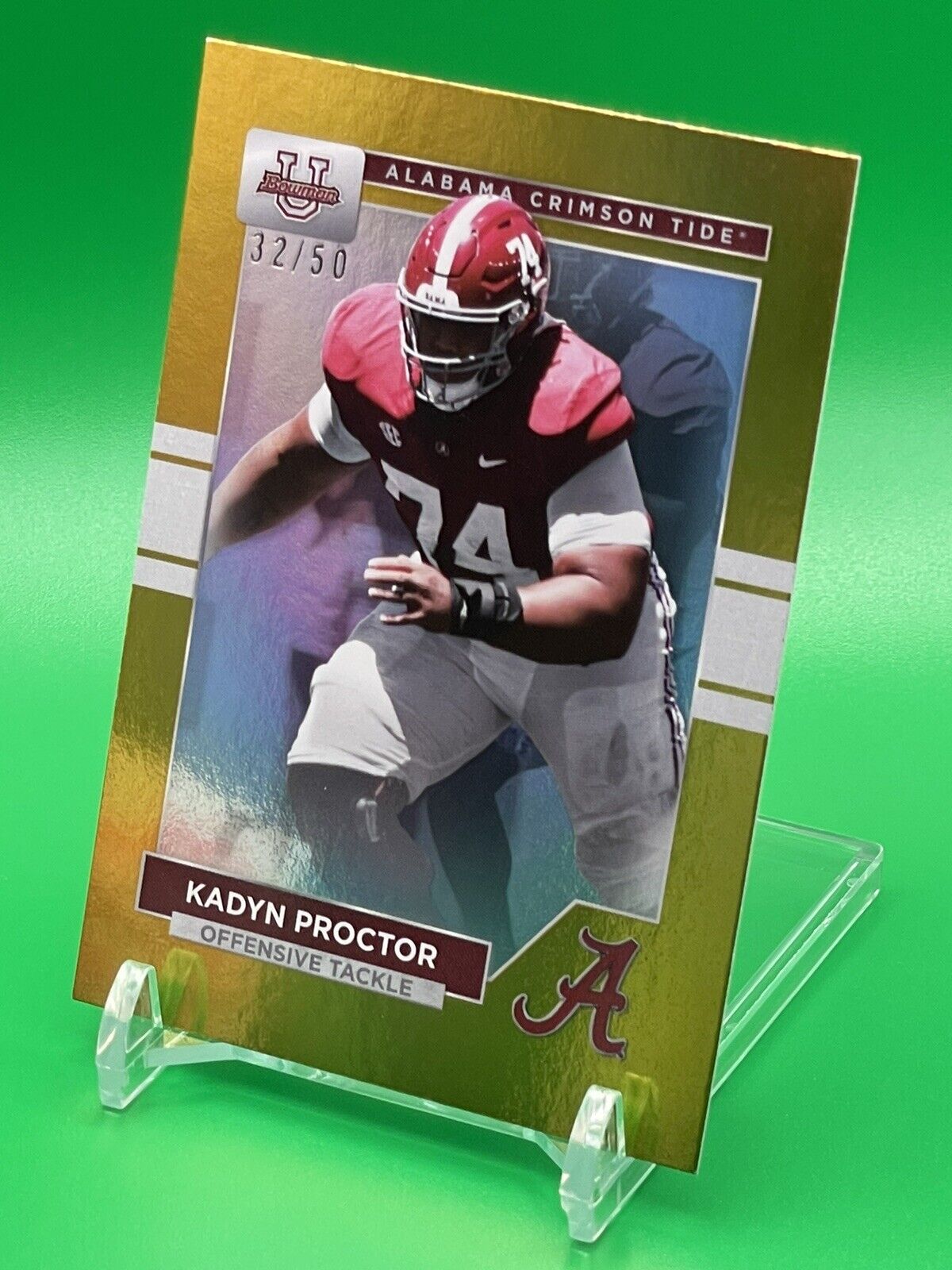 2023 Bowman U Alabama KADYN PROCTOR Gold Foil 32/50