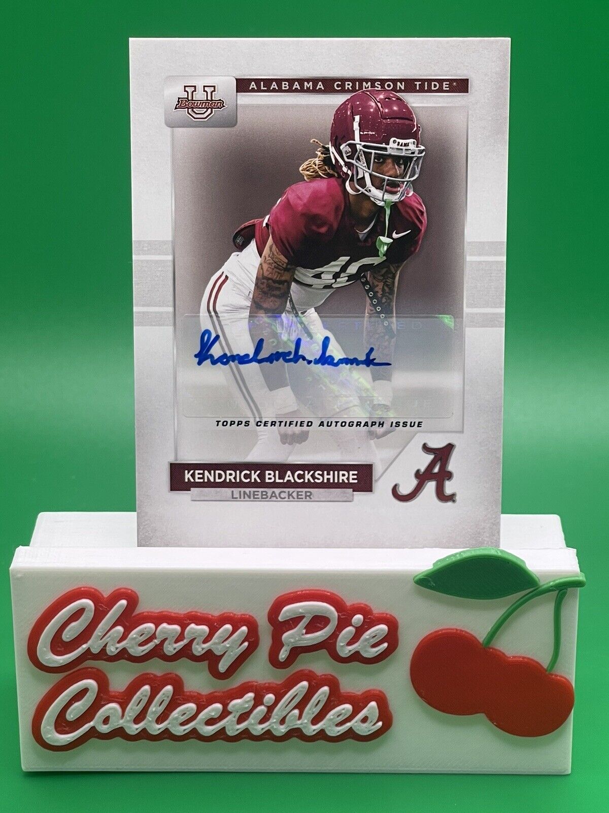 2023 Bowman U Alabama KENDRICK BLACKSHIRE Auto Autograph Longhorns