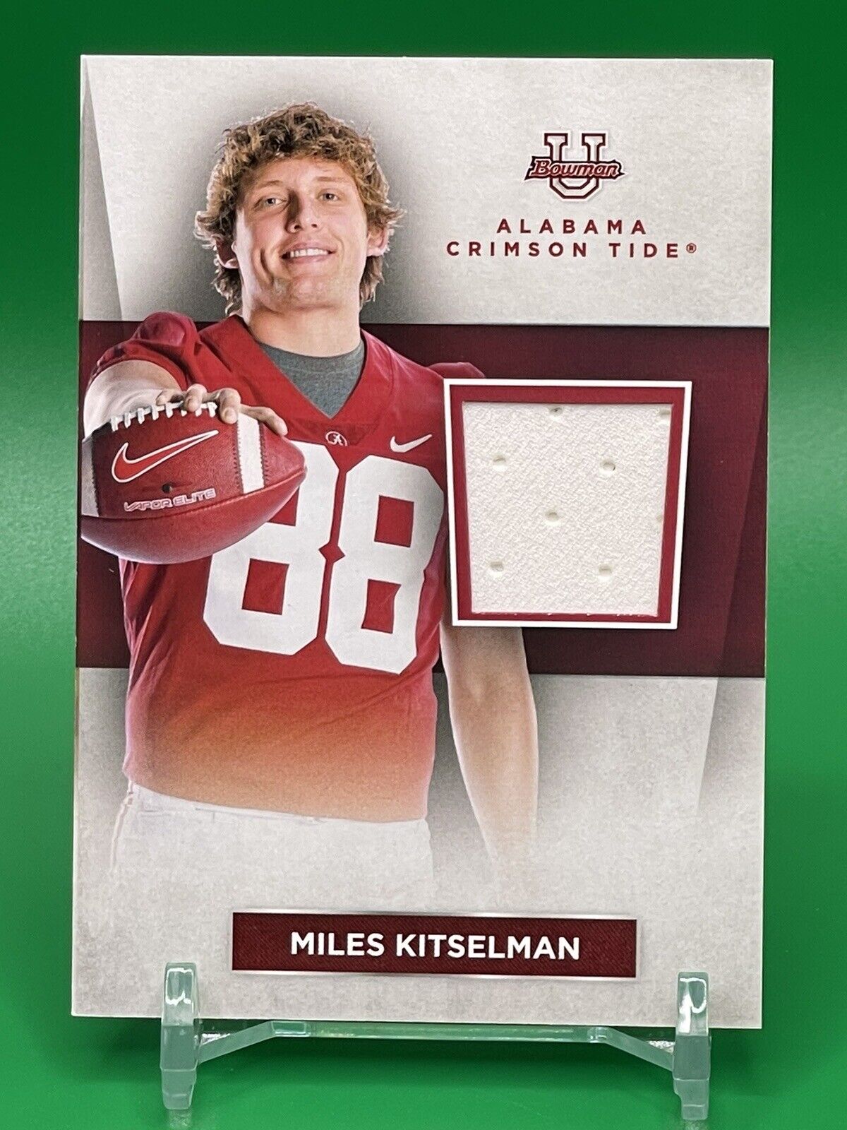 2023 Bowman U Alabama Crimson Tide MILES KETSELMAN Relic Patch