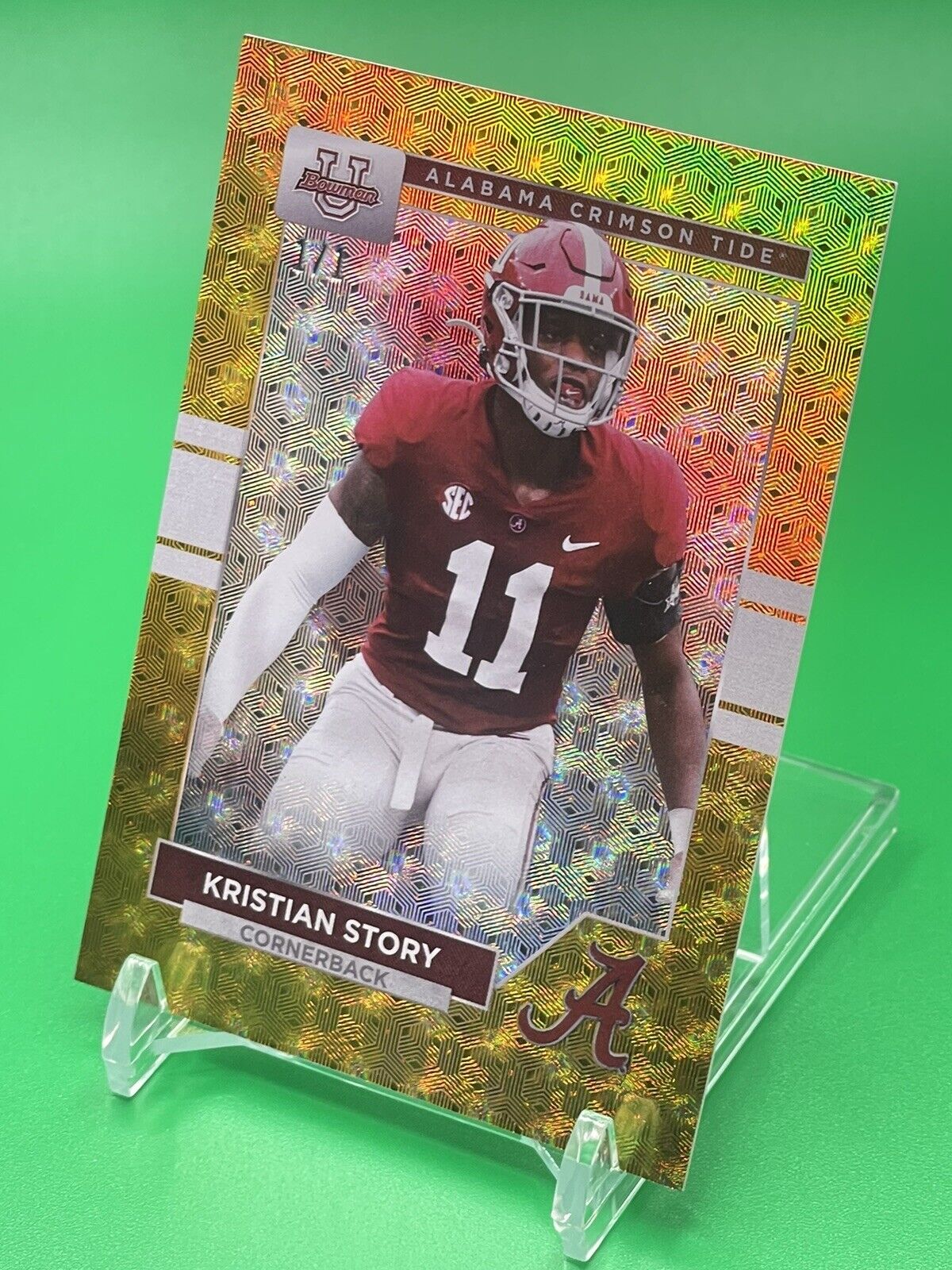 2023 Bowman U Alabama Kristian Story FOILFRACTOR 1/1 Kentucky Wildcats ~READ~