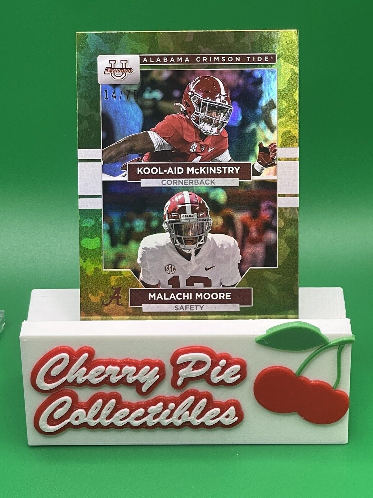 2023 Bowman U Alabama Crimson Tide KOOL-AID MCKINSTRY & MALACHI MOORE Camo 14/75