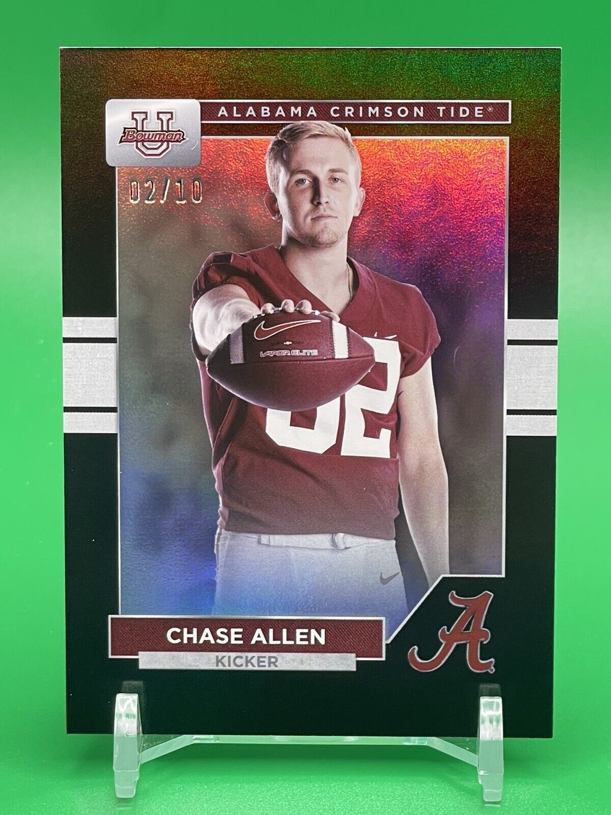 2023 Bowman U Alabama CHASE ALLEN Black Foil 2/10