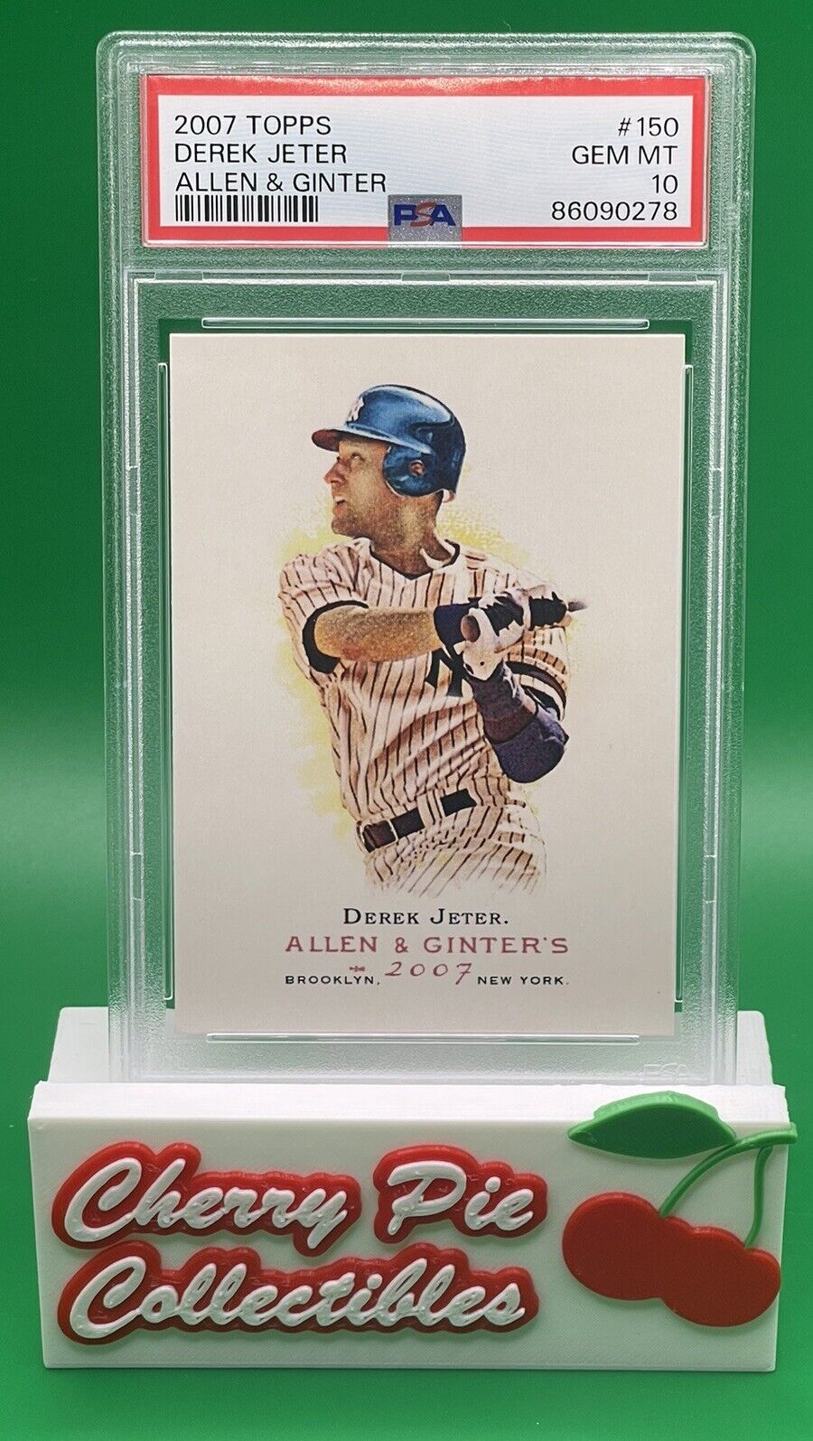 💎 2007 Topps Allen & Ginter #150 DEREK JETER YANKEES HOF PSA 10 GEM MT