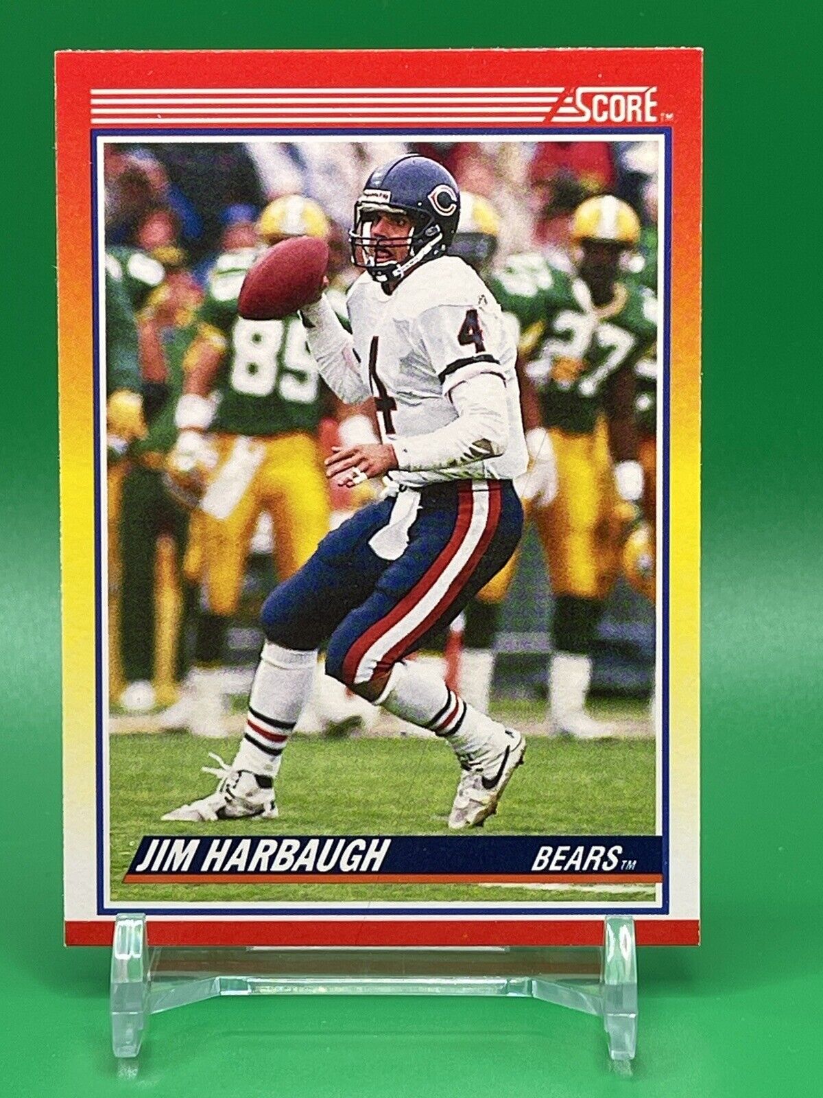 1990 Score Football Jim Harbaugh Chicago Bears #232 Wolverines