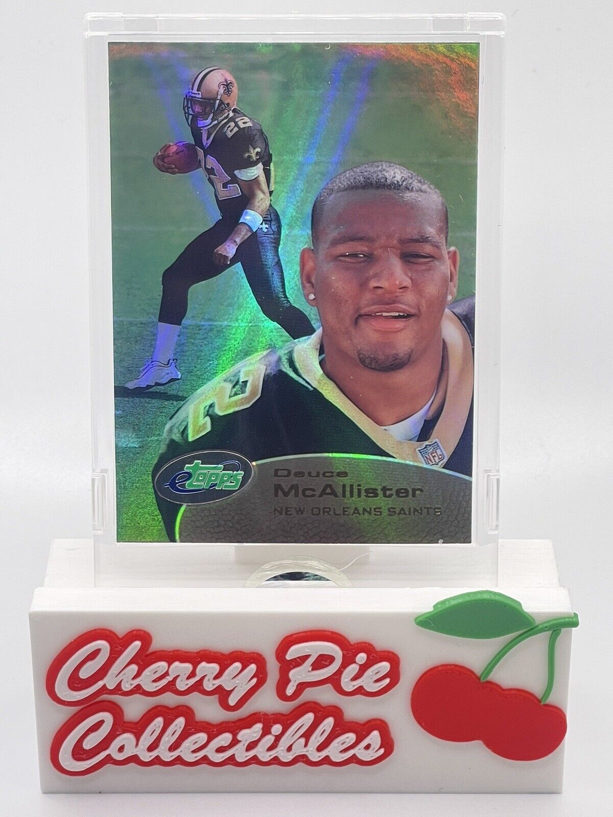 2001 eTopps DEUCE MCALLISTER #145 Encased, Sealed, Serial Numbered SAINTS