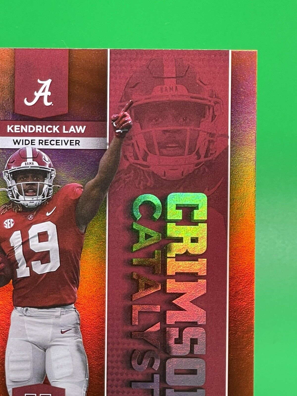 2023 Bowman U Alabama CRIMSON CATALYSTS KENDRICK LAW Orange Foil 04/25