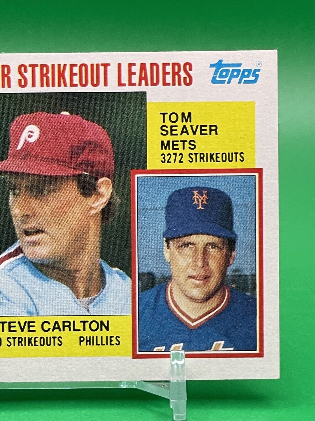 1984 Topps Strikeout Leaders NOLAN RYAN / STEVE CARLTON / TOM SEAVER #707