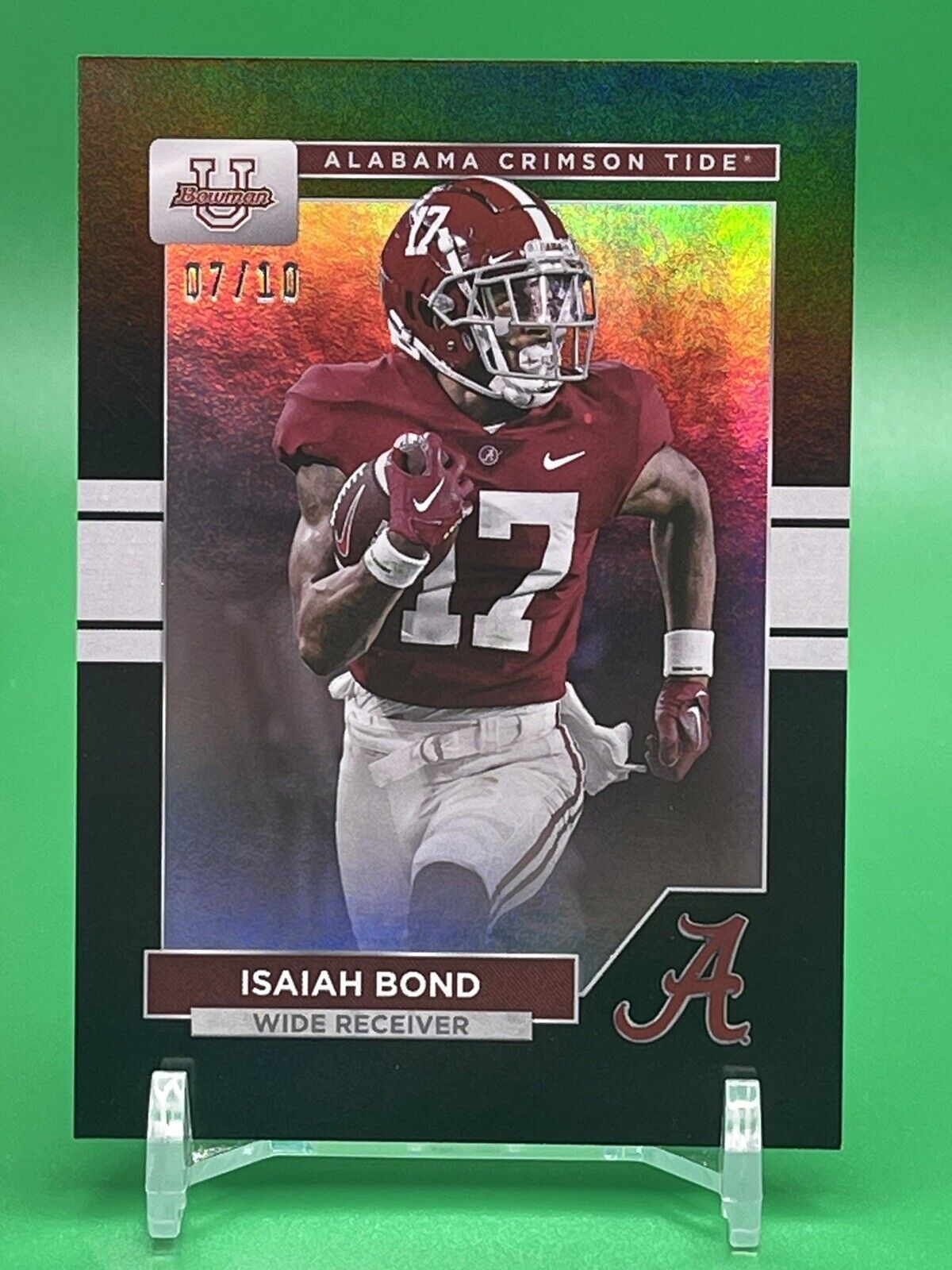 2023 Bowman U Alabama ISAIAH BOND Black Foil 7/10 LONGHORNS