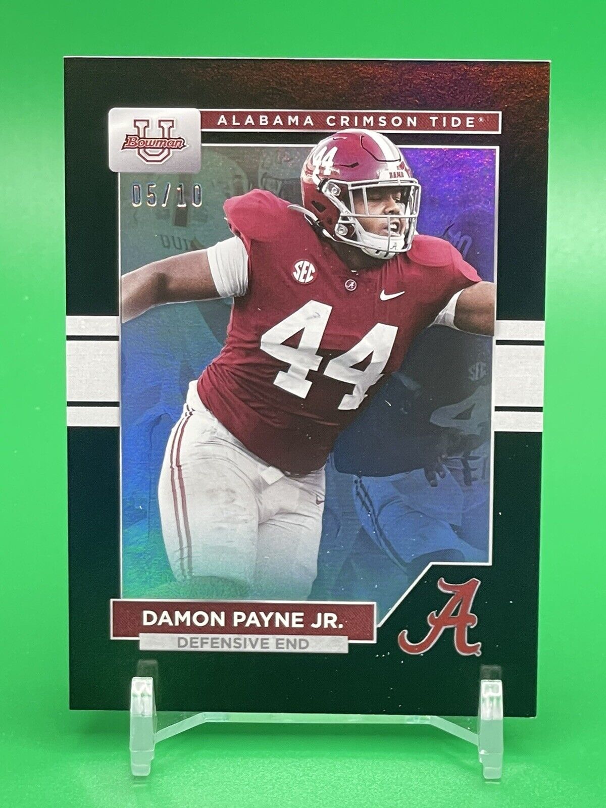 2023 Bowman U Alabama DAMON PAYNE JR. Black Foil 5/10