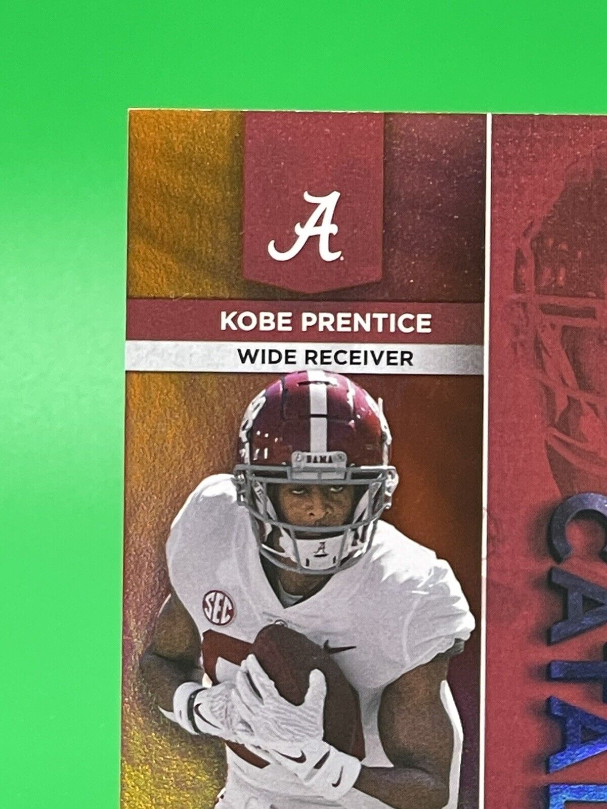 2023 Bowman U Alabama KOBE PRENTICE CRIMSON CATALYSTS Orange Foil Parallel 17/25