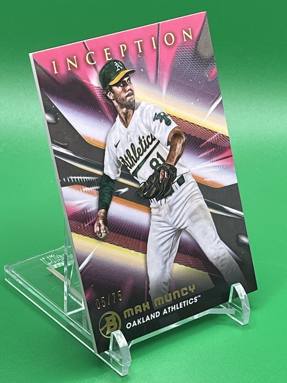 2023 Bowman Inception MAX MUNCY Fuchsia Foil Parallel /75 ATHLETICS