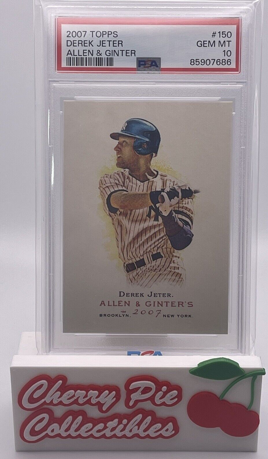 💎 2007 Topps Allen & Ginter #150 DEREK JETER YANKEES HOF PSA 10 GEM MT