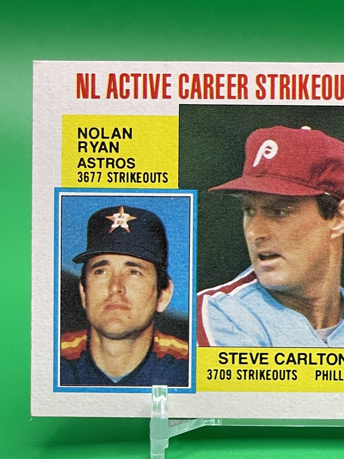 1984 Topps Strikeout Leaders NOLAN RYAN / STEVE CARLTON / TOM SEAVER #707