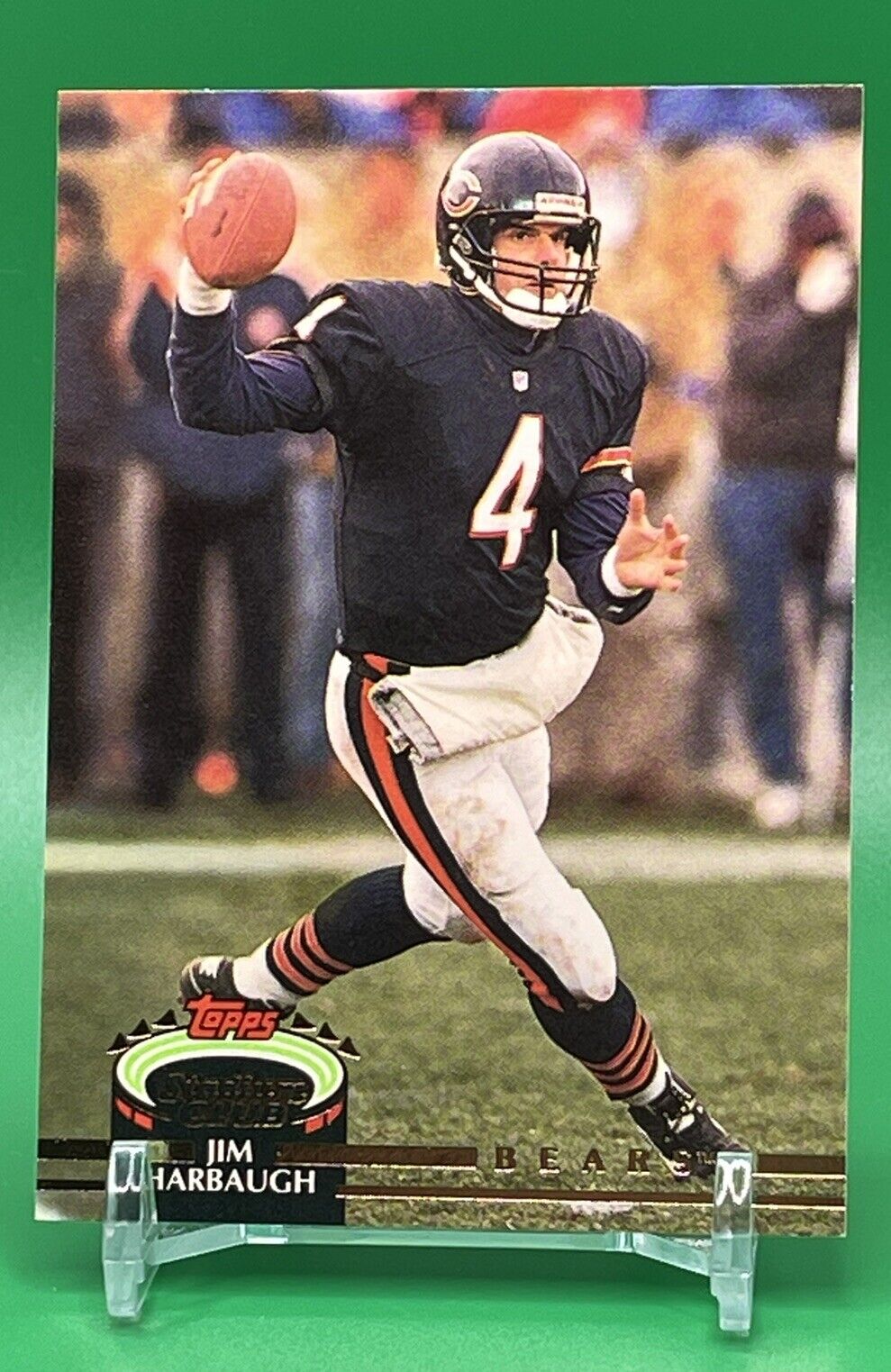 1992 Stadium Club Football Card #81 Jim Harbaugh Bears Wolverines