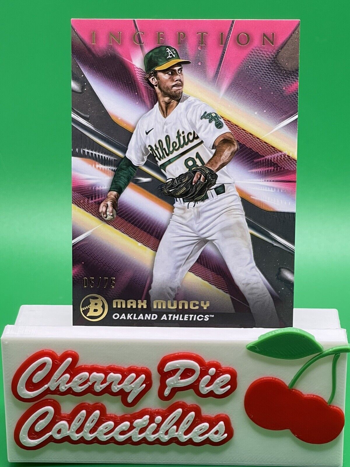 2023 Bowman Inception MAX MUNCY Fuchsia Foil Parallel /75 ATHLETICS