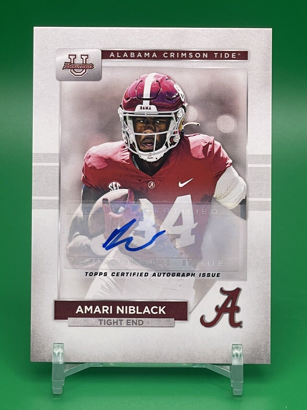 2023 Bowman U Alabama AMARI NIBLACK Auto Longhorns