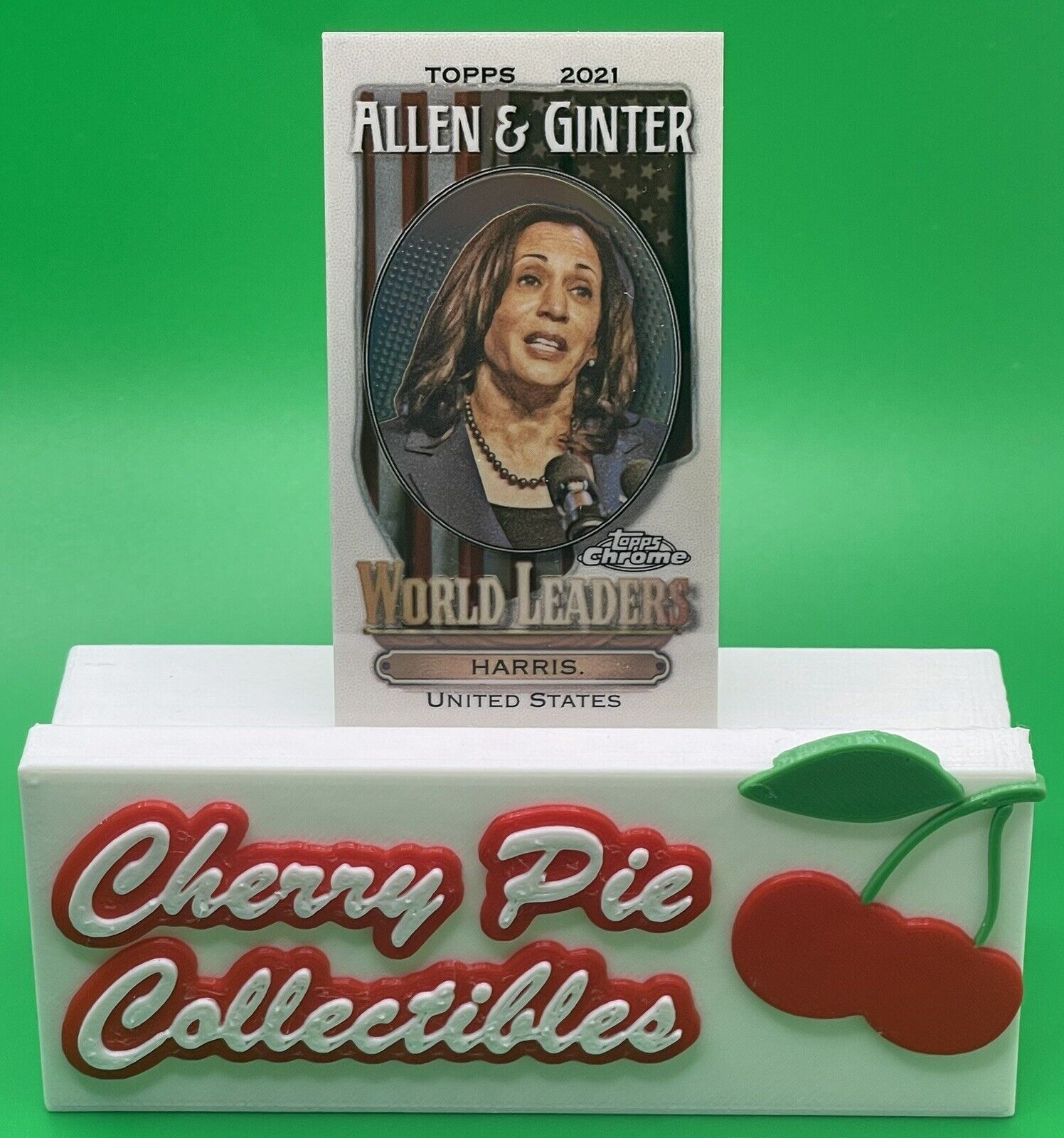 2021 Topps Allen & Ginter Chrome World Leaders KAMALA HARRIS Mini Refractor