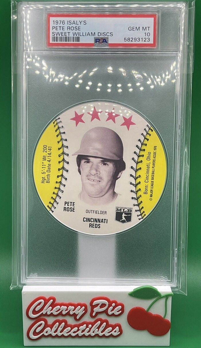 1976 Isaly's/Sweet William MSA Discs - Pete Rose Cincinnati Reds PSA 10 GEM MINT