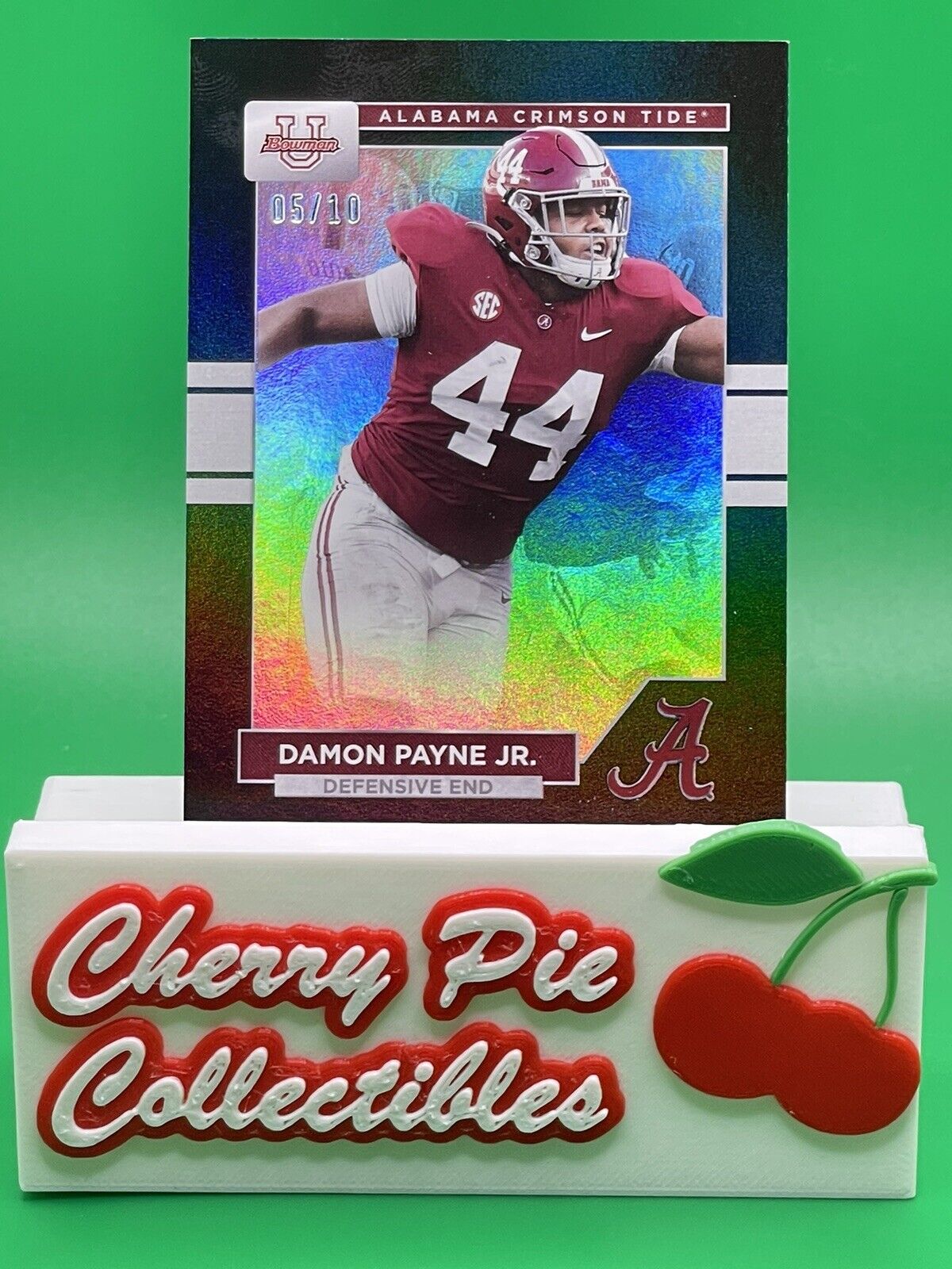 2023 Bowman U Alabama DAMON PAYNE JR. Black Foil 5/10