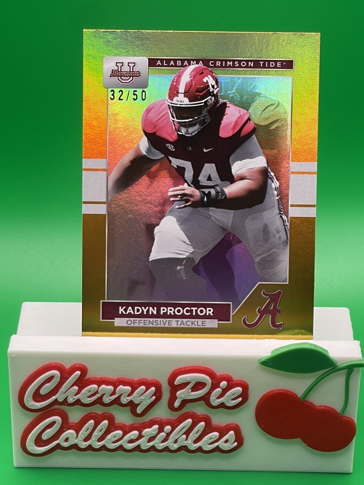 2023 Bowman U Alabama KADYN PROCTOR Gold Foil 32/50