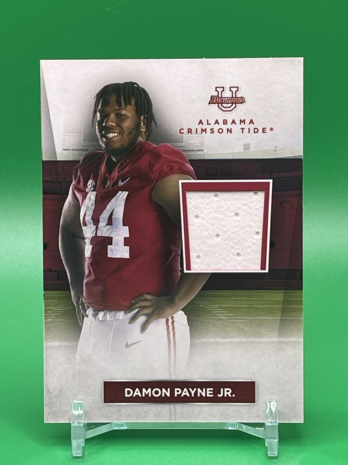 2023 Bowman U Alabama Crimson Tide DAMON PAYNE JR Relic Patch